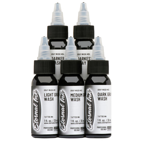 Eternal Ink Gray Wash Tattoo Ink Set