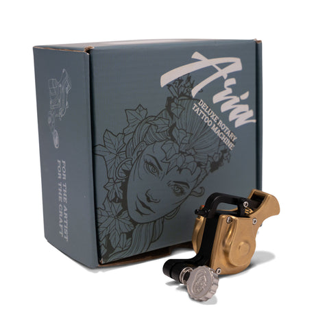 Kingpin Aria Deluxe Rotary Tattoo Machine 3.5m Aluminum & Brass