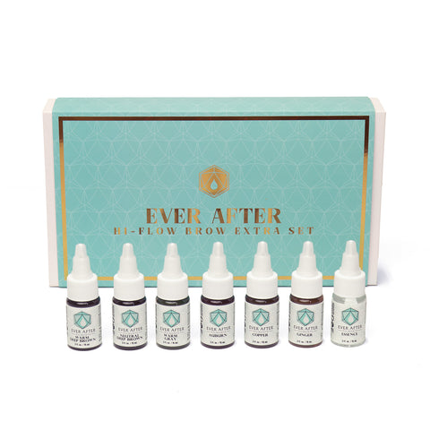 Ever After Pigments - Hi-Flow Brow Extra Set - 0.5 oz - 7 bottles