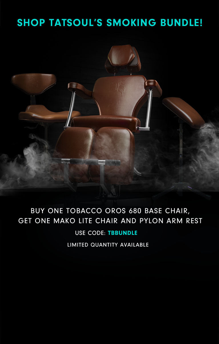 Smoking Chair Bundle Buy one tobacco Oros 680 chair, get a free Tobacco Mako Lite and Pylon Armrest