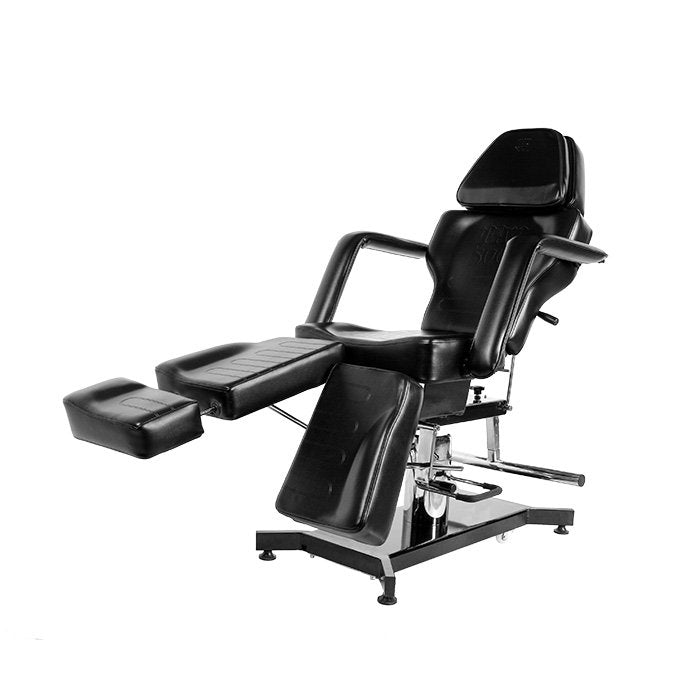 The TATSoul 370-S Tattoo client chair is comfortable and easy to clean.
