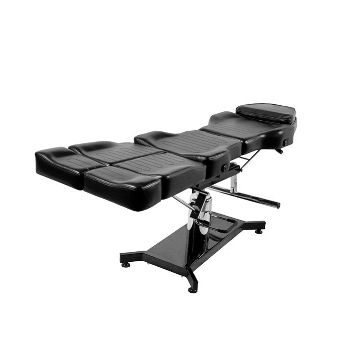 370-S Tattoo Client Adjustable Swivel Chair in laid down position