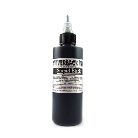 Silverback Ink Stupid Black 4 oz. Tattoo Ink4 oz. Silverback Ink in the shade Stupid Black