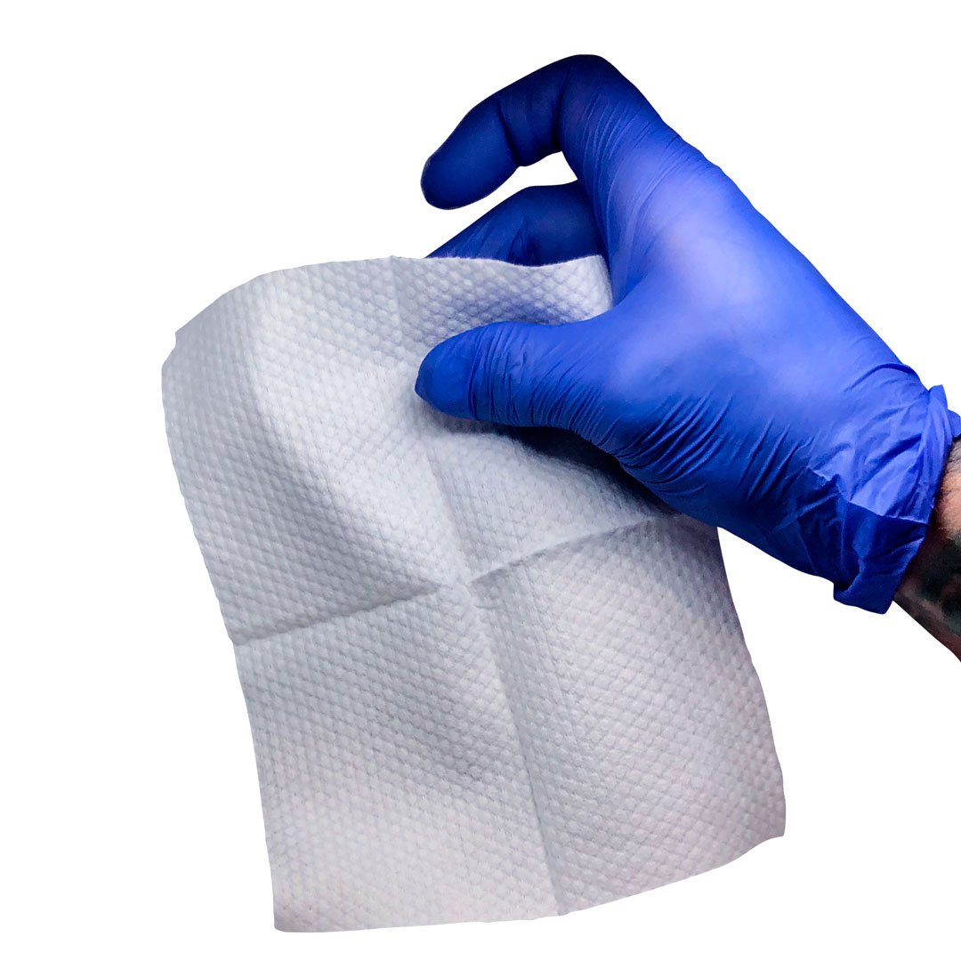 Wipe Outz Dry Cleansing Tattoo Towels - White