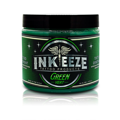 Inkeeze Green Tattoo Ointment 16oz Tattoo Aftercare