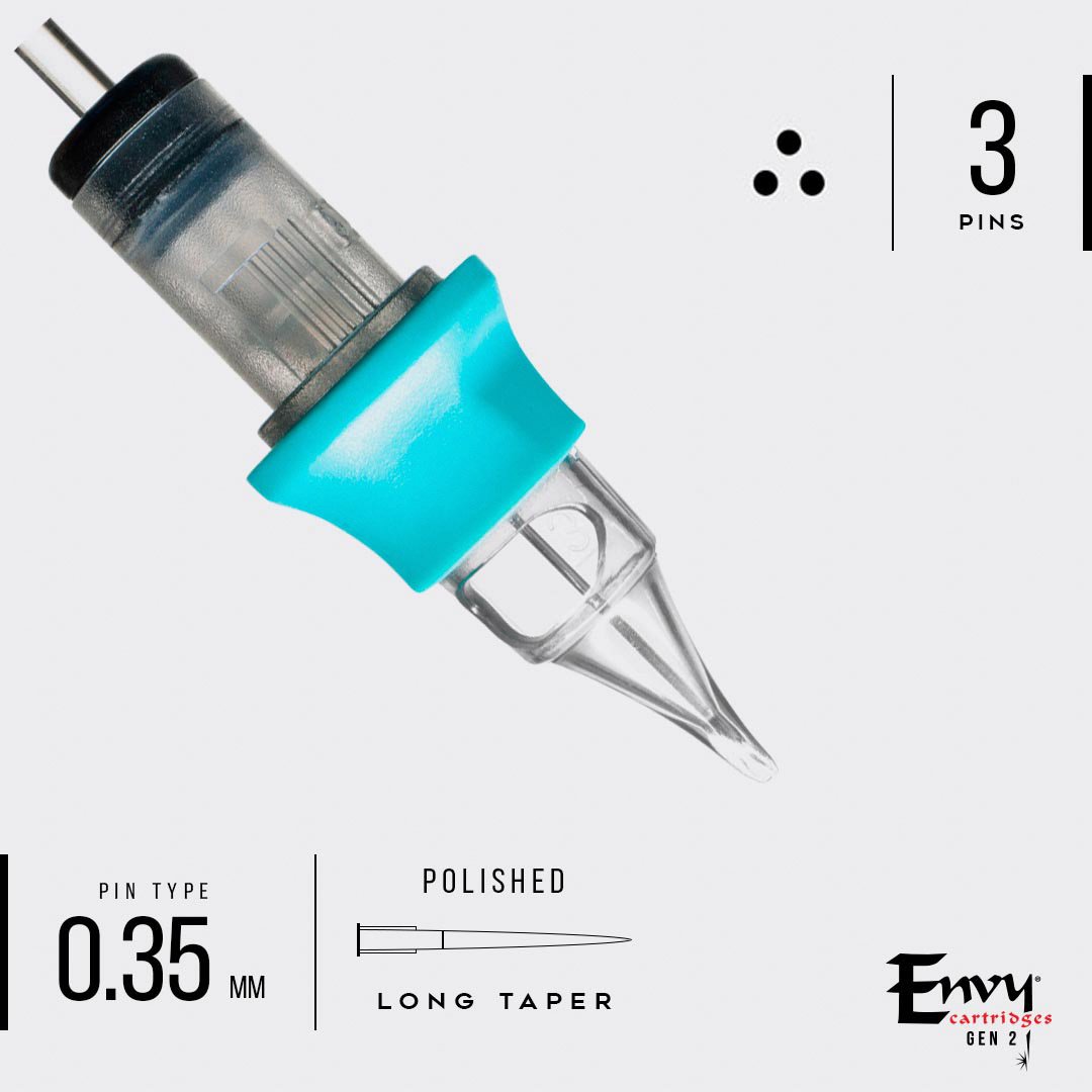 Envy Gen 2 - Standard Round Shader Cartridges 0.35mm 10pk