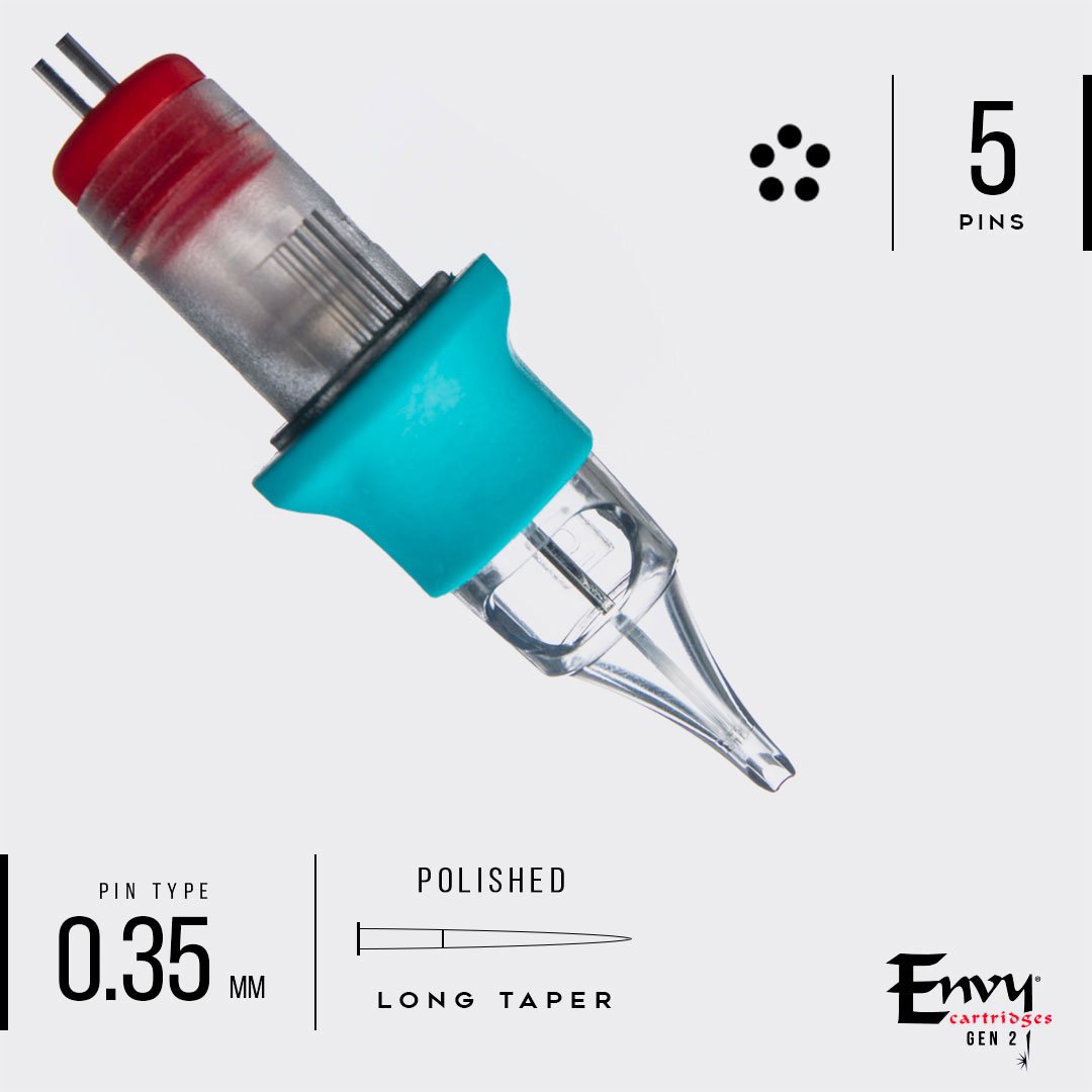 Envy Gen 2 - Traditional Round Liner Tattoo Cartridges