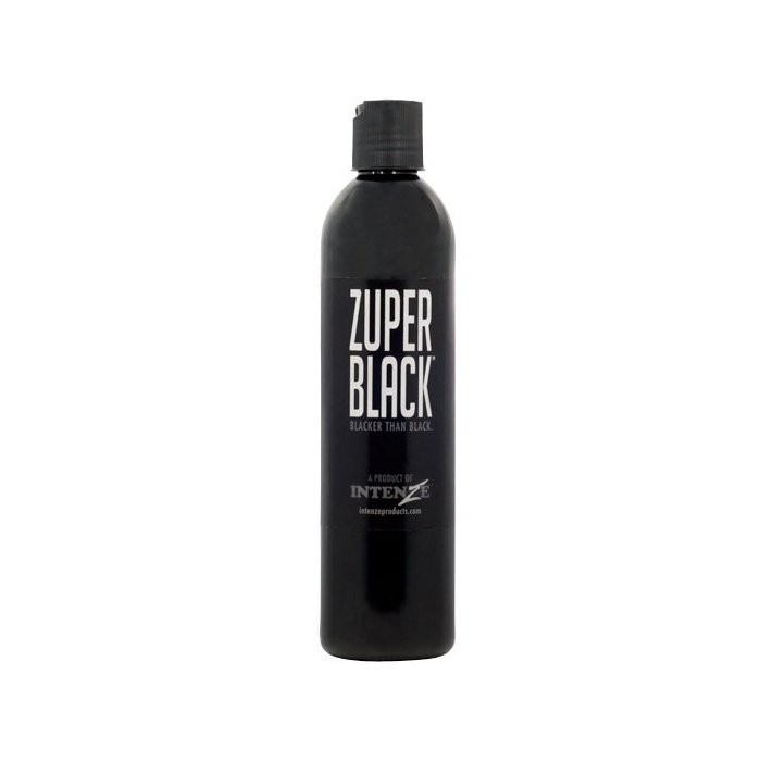 Intenze Ink Zuper Black Tattoo Ink 12 oz.