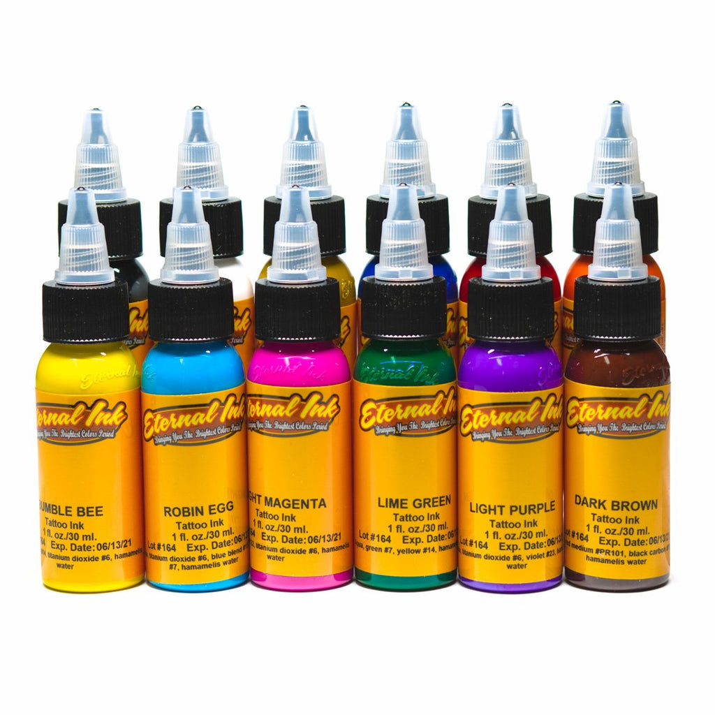 Eternal Tattoo Ink Primary 7 Color Set