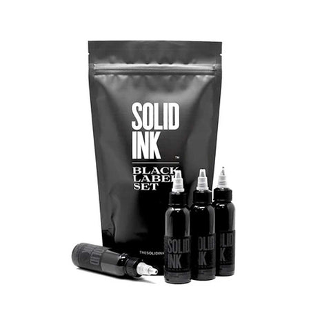 The Pre-Packaged Black Label Grey Wash Set, one of the many Solid Ink Sets.