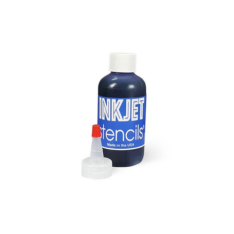 The front of the InkJet Stencils Printer Ink 4oz. bottle and lid for efficient artistry.