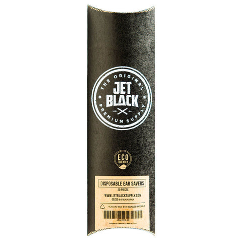 Jet Black - Disposable Ear Savers (Pack of 20)