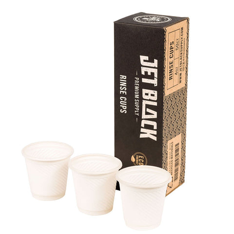 Jet Black - Sustainable Rinse Cups 4.3oz (Pack of 50)