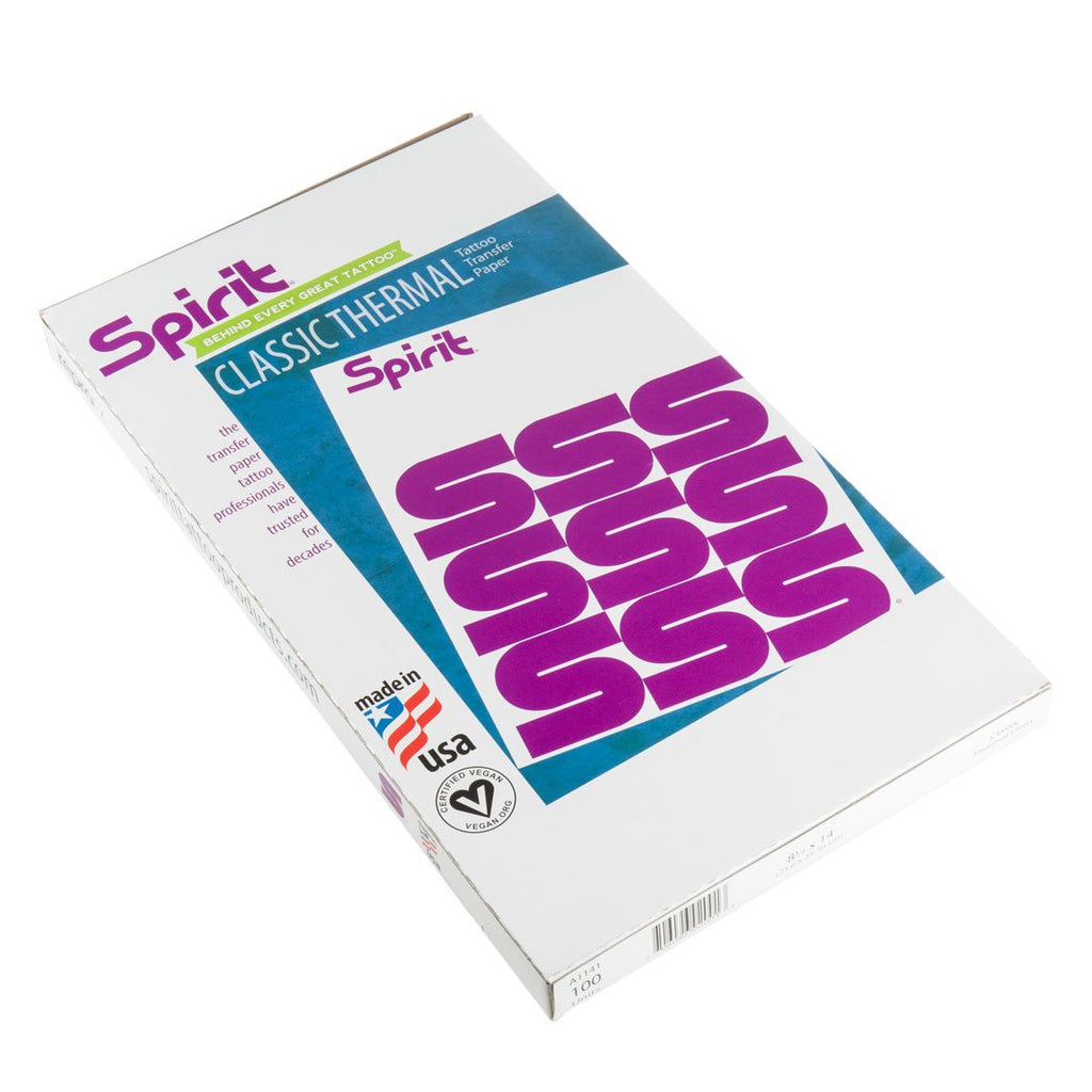 (100 Pack) Authentic Spirit Thermal Fax Stencil Paper (8.5 X 14) Transfer  Sheets Many Different Package Size