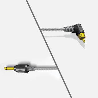 Premium Lightweight 90 Degree RCA Cord - 7 ft.