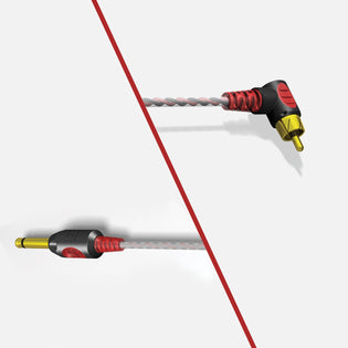 Premium Lightweight 90 Degree RCA Cord - 7 ft.