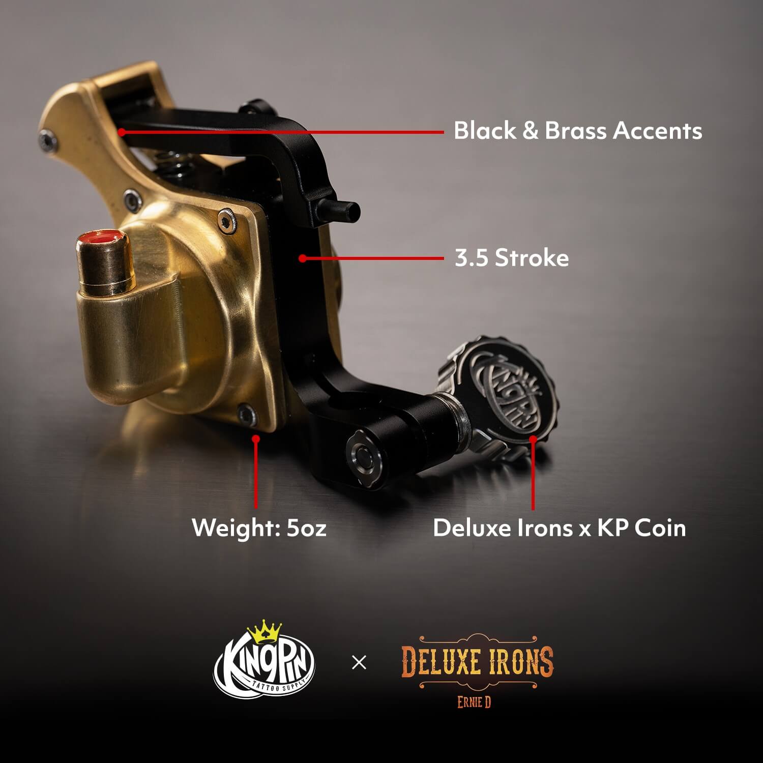 Shop The Kingpin Aria Deluxe Rotary Tattoo Machine | TATSoul