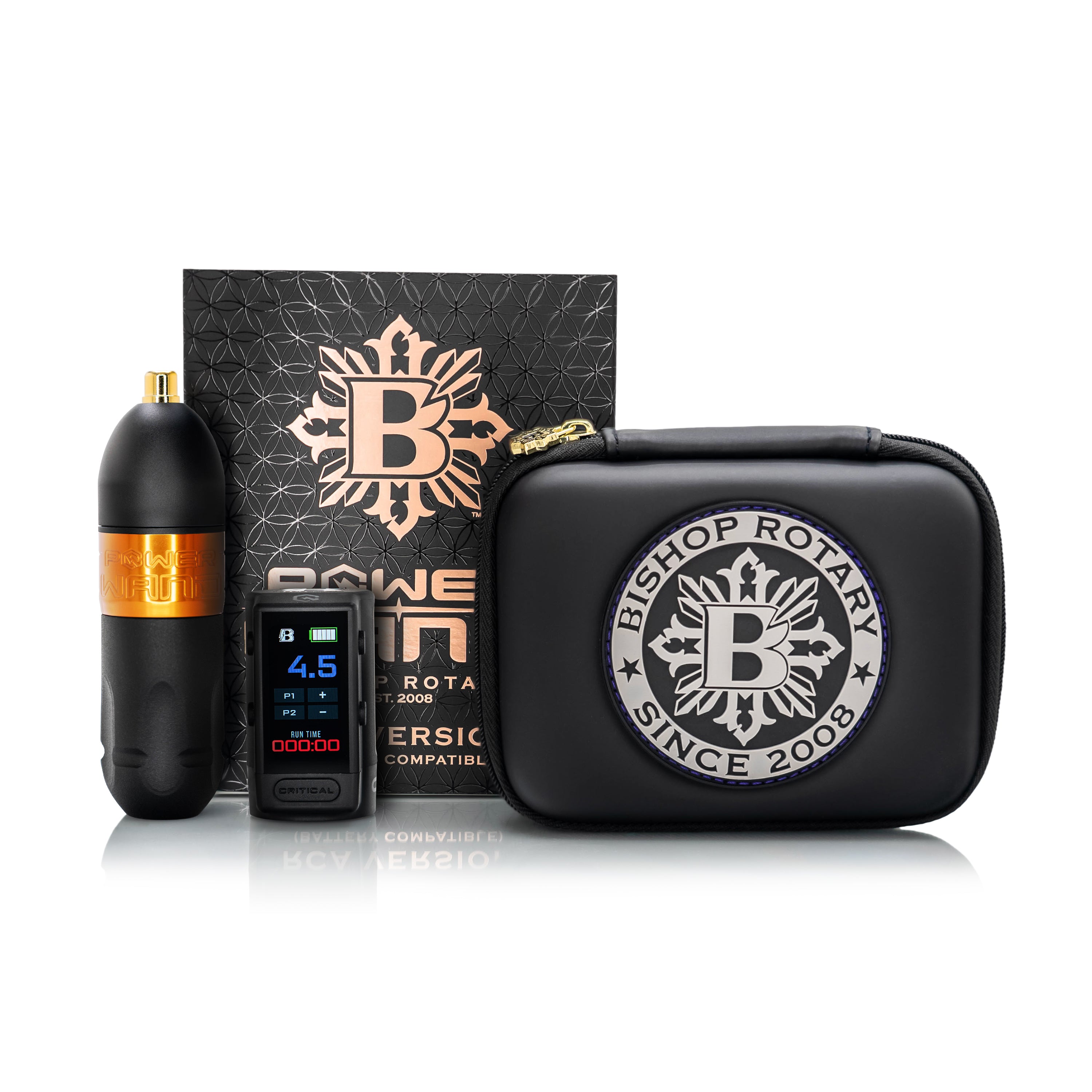 Bishop Power Wand Full Set Stainless Steel Packer Tattoo Machine