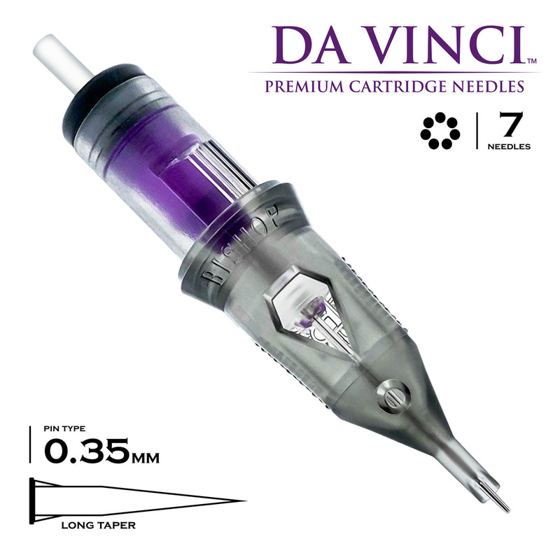 Bishop Da Vinci V2 Cartridges - #12 Hollow Round Liner Long Taper