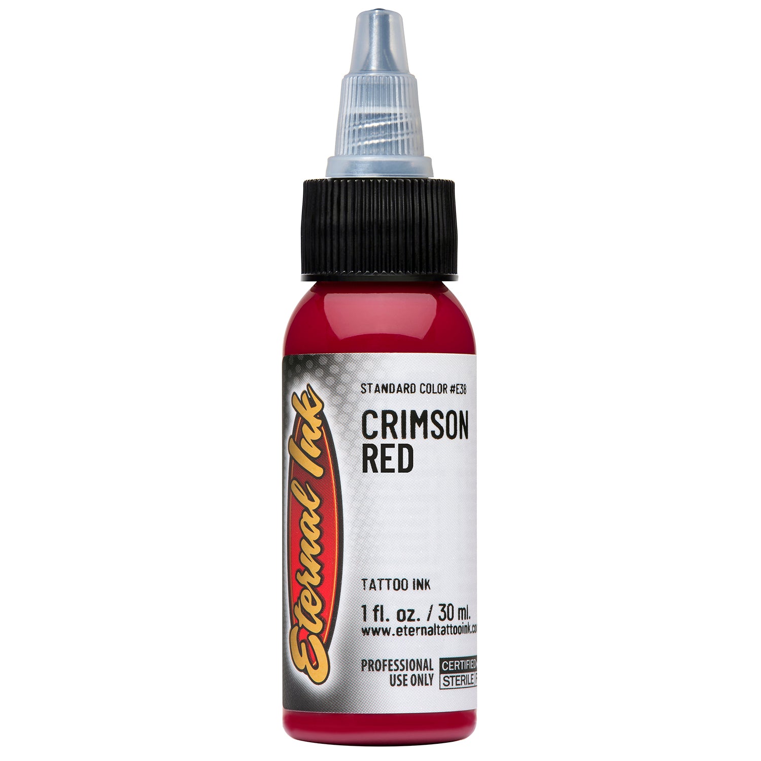 Eternal Ink Tattoo Ink in Crimson Red, Size: 2 oz Available at TATSoul Tattoo Supply