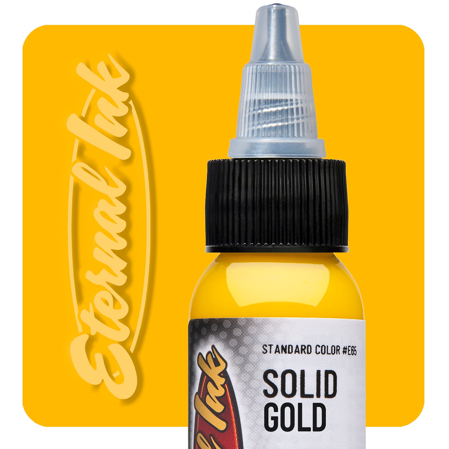 Eternal Ink Solid Gold Tattoo Ink in Yellow, Size: 1 oz Available at TATSoul Tattoo Supply
