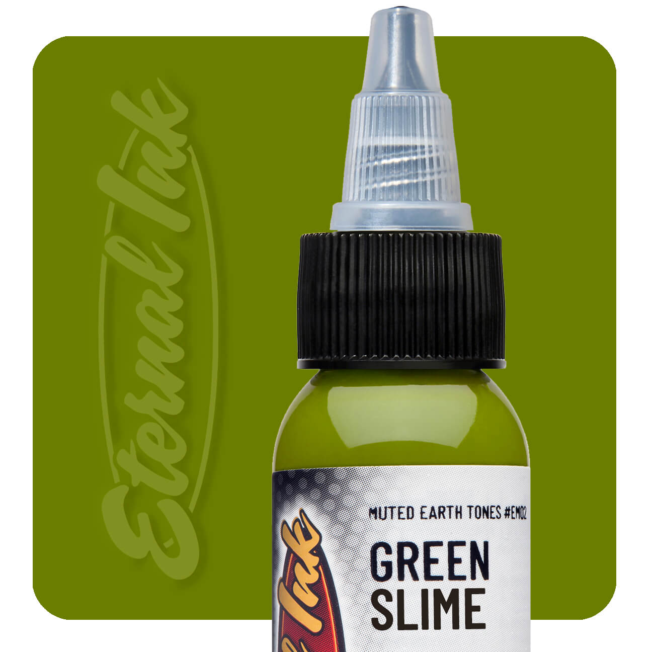 Eternal Ink Muted Earth Tones - Green Slime Tattoo Ink