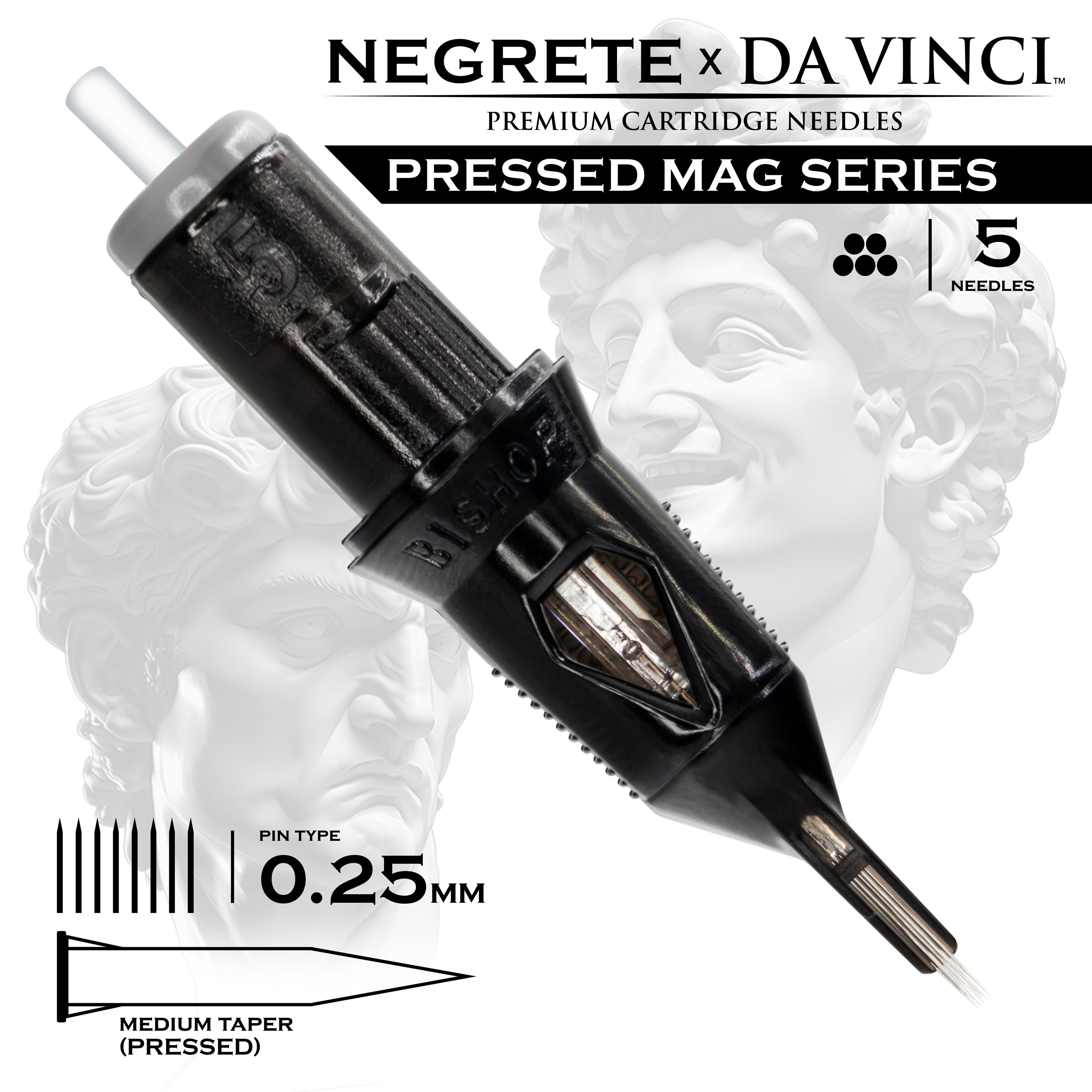 Bishop Da Vinci V2 Cartridges - Freddy Negrete Pressed Magnum