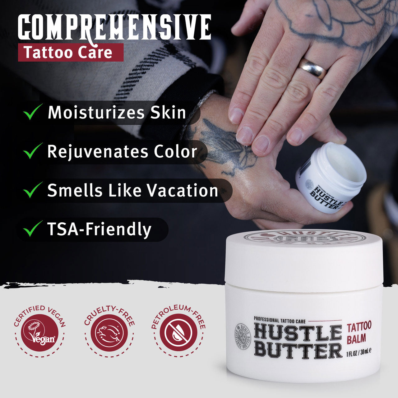 Hustle Butter Deluxe 1 oz and 5 oz | Miami Tattoo Supplies 5oz Jar Hustle Butter Deluxe 1 oz and 5 oz | Miami Tattoo Supplies 5oz Jar