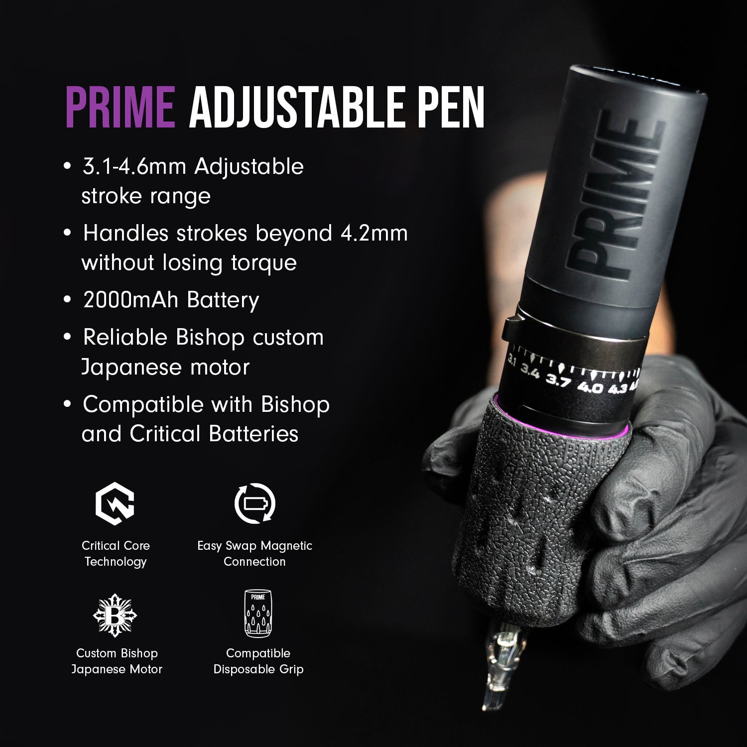 PRIME X Critical Adjustable Pen Machine