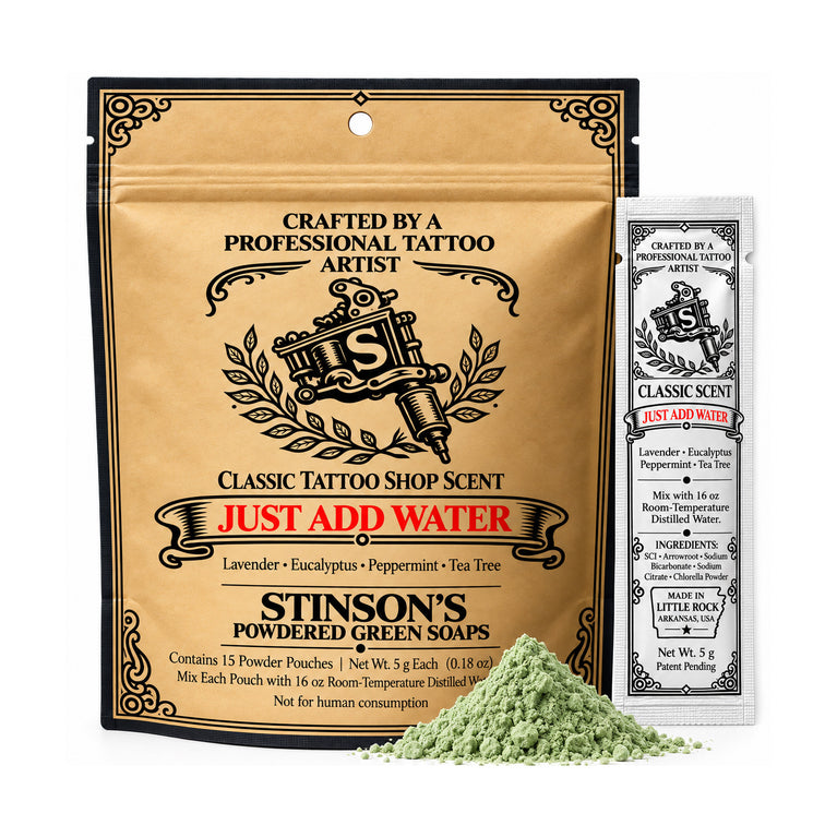 Stinson's Powdered Green Soap - 15 pouches per bag