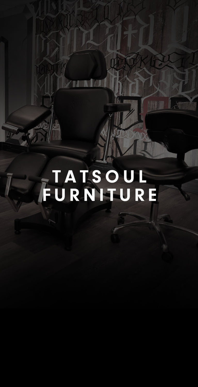 Tattoo chair setup with 