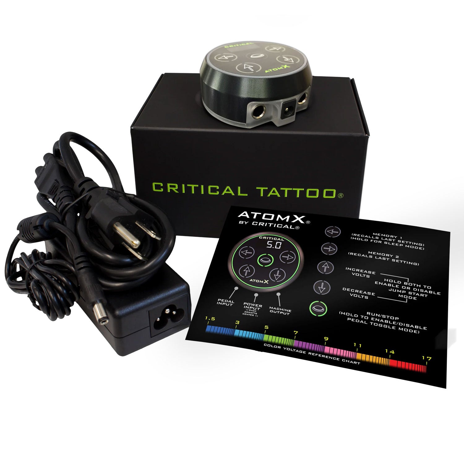 critical AtomＸ　パワーサプライ　TATTOO Critical Atom X Power Supply - Tattoo Express Supply