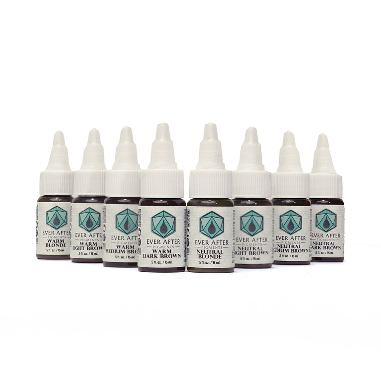 Ever After Pigments - Hi-Flow Brow Set - 0.5 oz - 8 bottles