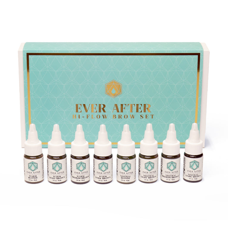 Ever After Pigments - Hi-Flow Brow Set - 0.5 oz - 8 bottles