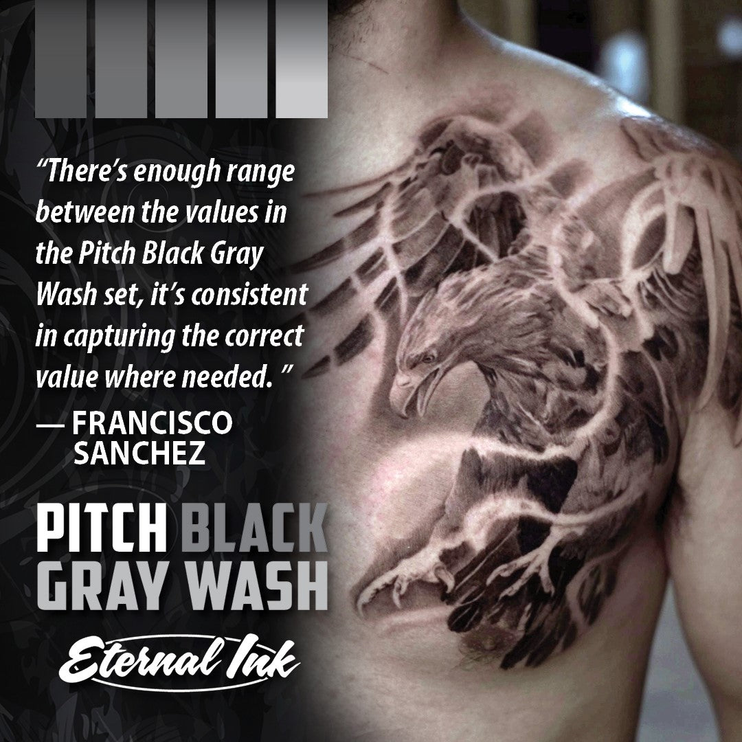 Eternal Ink - Pitch Black - Gray Wash Extra Light