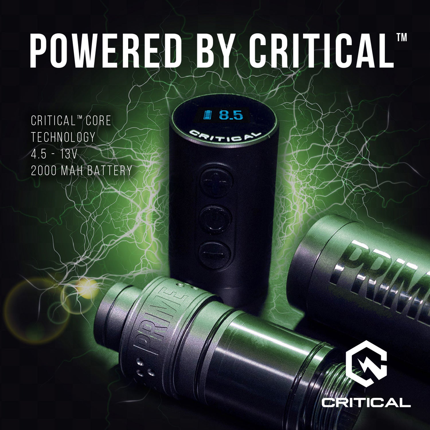 PRIME x Critical Pen Wireless Tattoo Machine