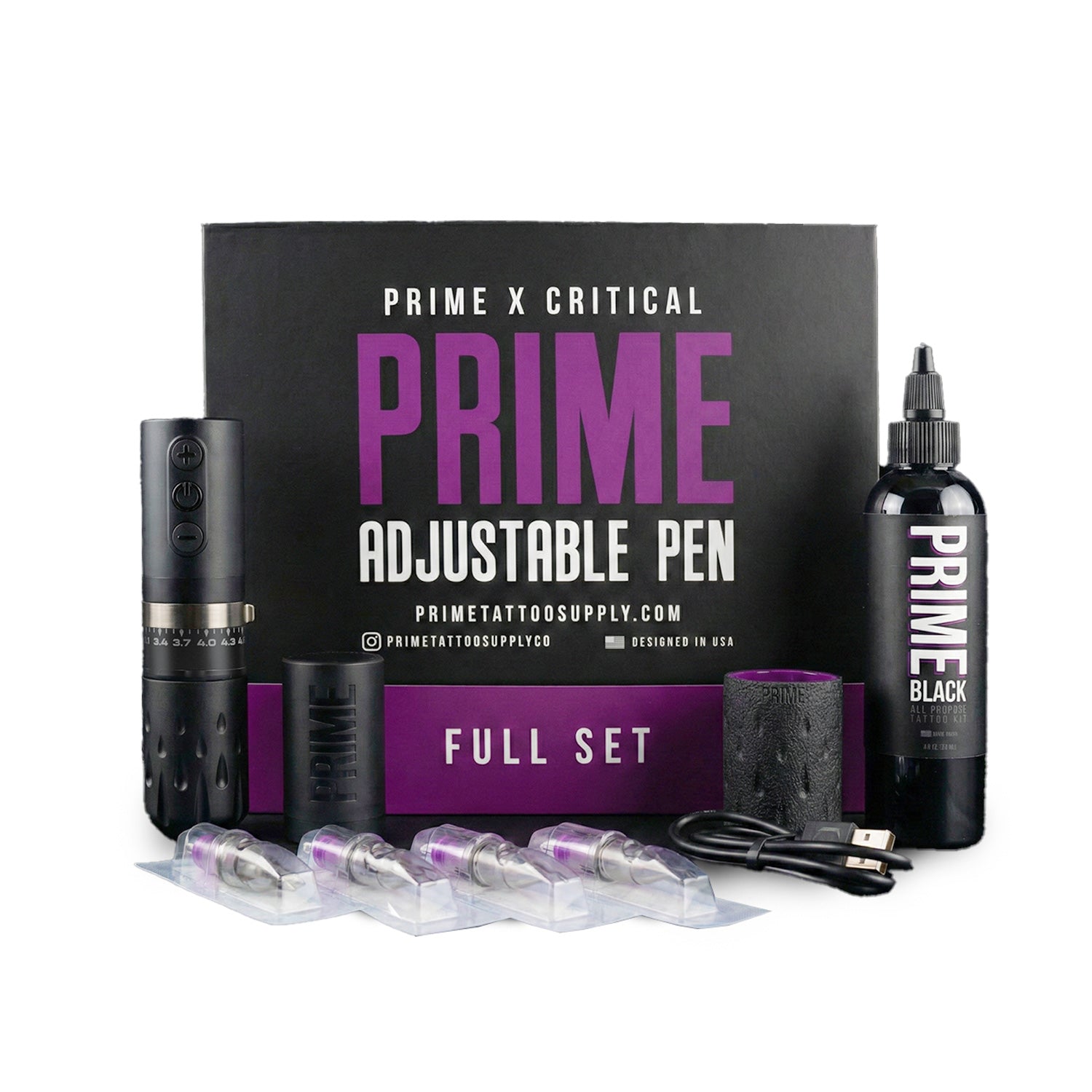 Critical x PRIME Adjustable Pen Machine | Professional 3.1–4.6mm