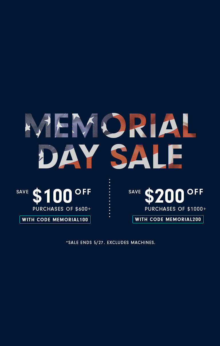 Memorial Day Starts now! Save up to $200 on your next order! Ends 05/27