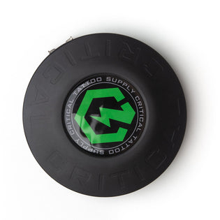 A black Critical Wireless Tattoo Power Footpedal (CXP19)