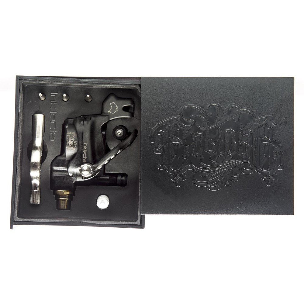 The hand-built Eclipse rotary tattoo machine by Inkjecta.