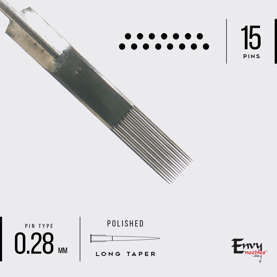 Envy Long Taper Bugpin Magnum Tattoo Needles