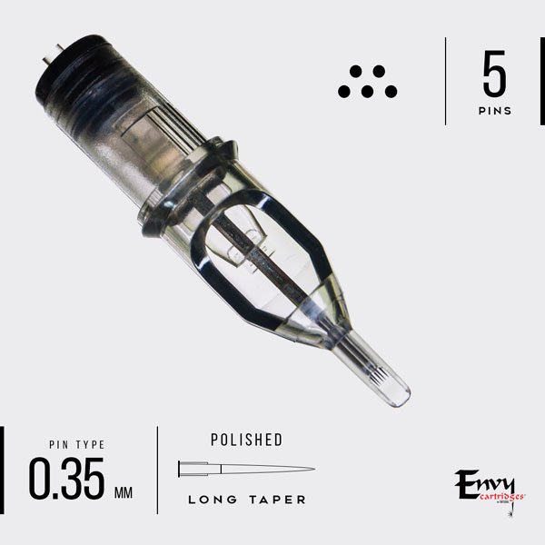 Envy Gen 1 Standard Tattoo Cartridges - Curved Magnum
