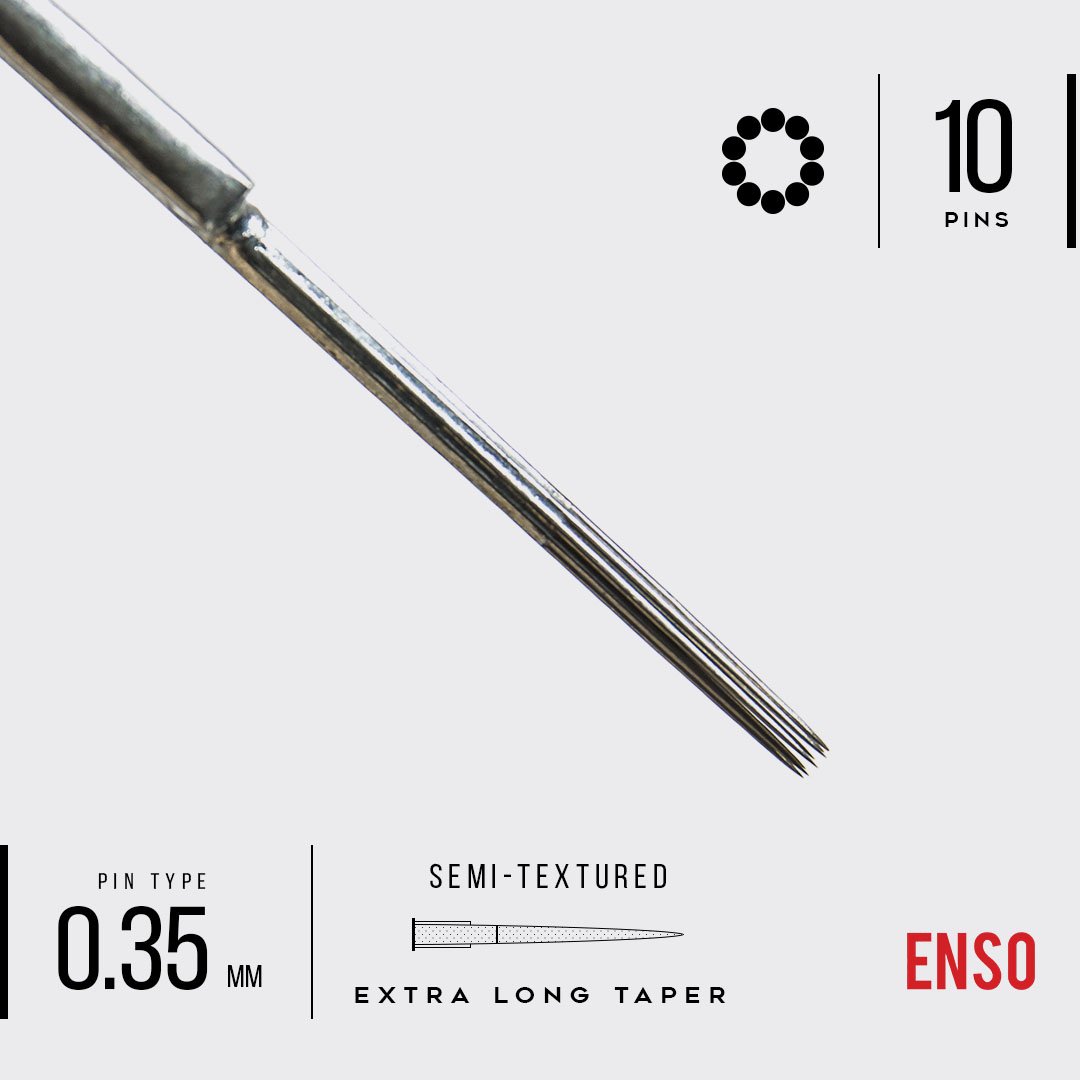 ENSO Semi-Textured Hollow Tattoo Needles (50 Count)