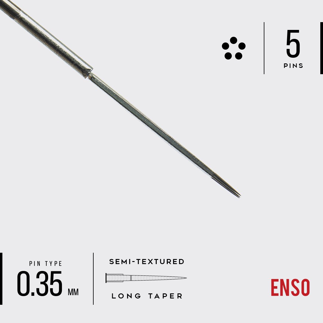 ENSO Semi-Textured Traditional Round Liner Tattoo Needles
