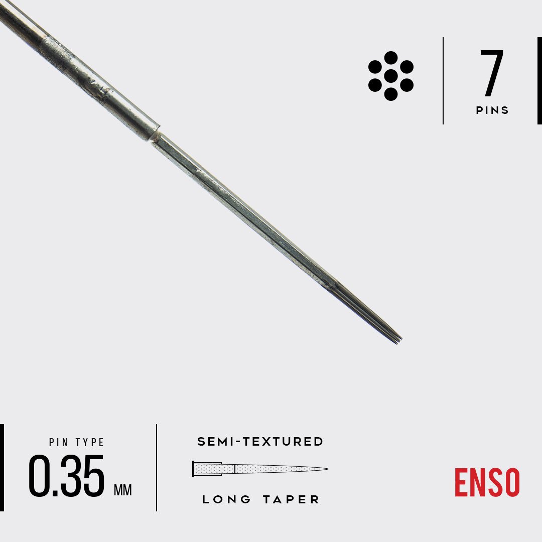 ENSO Semi-Textured Traditional Round Liner Tattoo Needles