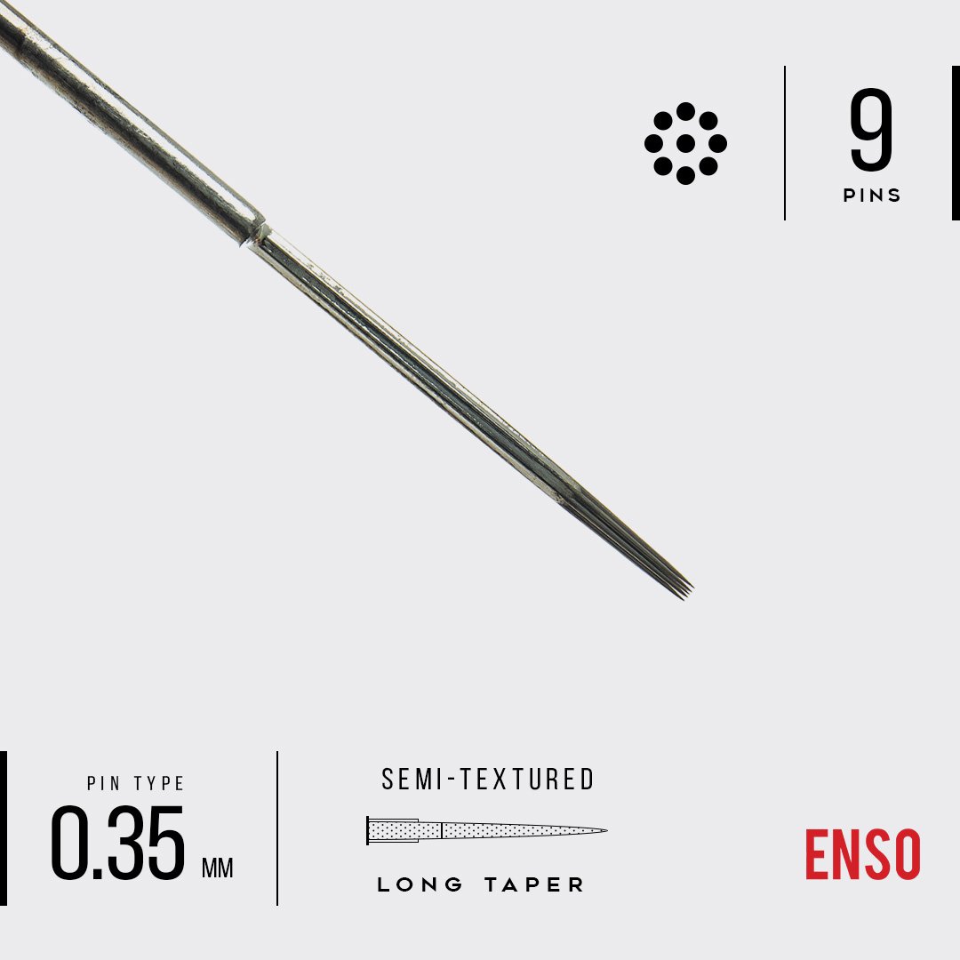 ENSO Semi-Textured Traditional Round Liner Tattoo Needles