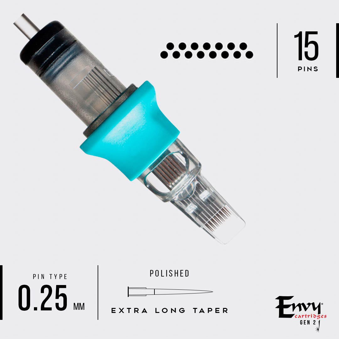 Envy Gen 2 - Extra Long Taper Magnum Tattoo Cartridges