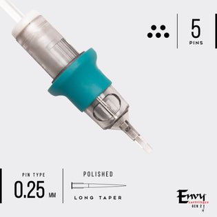 Envy Gen 2 - Pico PMU Curved Magnum Tattoo Cartridges (10pk)
