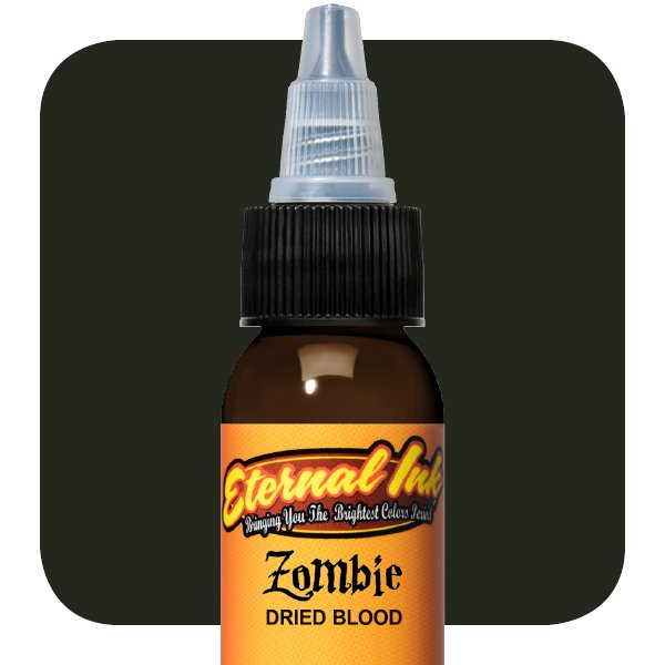 The Dan Henk Zombie Colors Set Dried Blood Tattoo Ink 