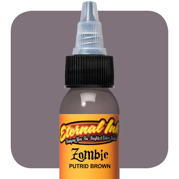 Zombie Colors Set Putrid Brown Ink for Tattooing